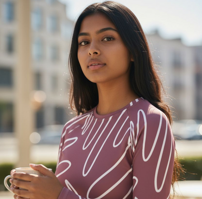 Recycled Long-Sleeve Crop Top
