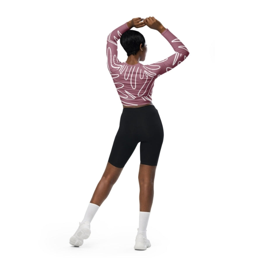 Recycled Long-Sleeve Crop Top