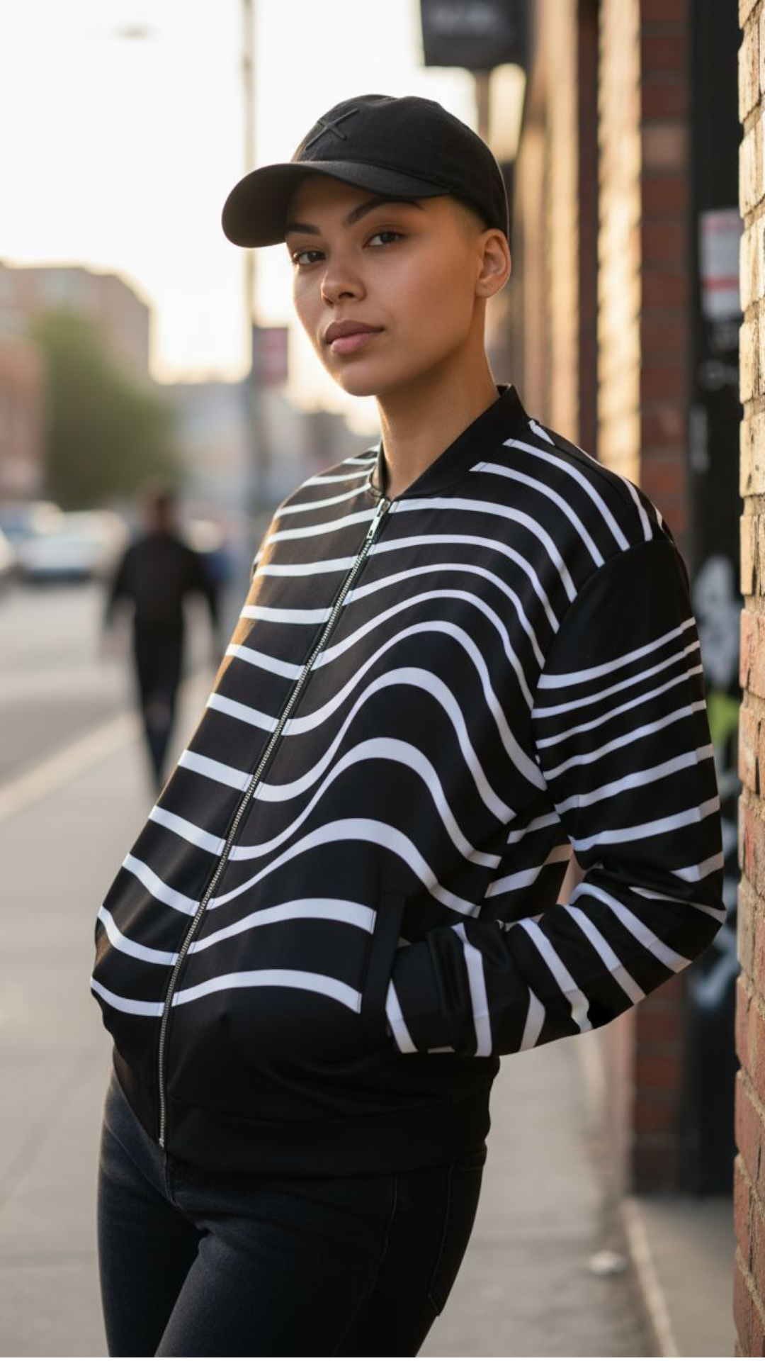 Zebra Bomber Jacket