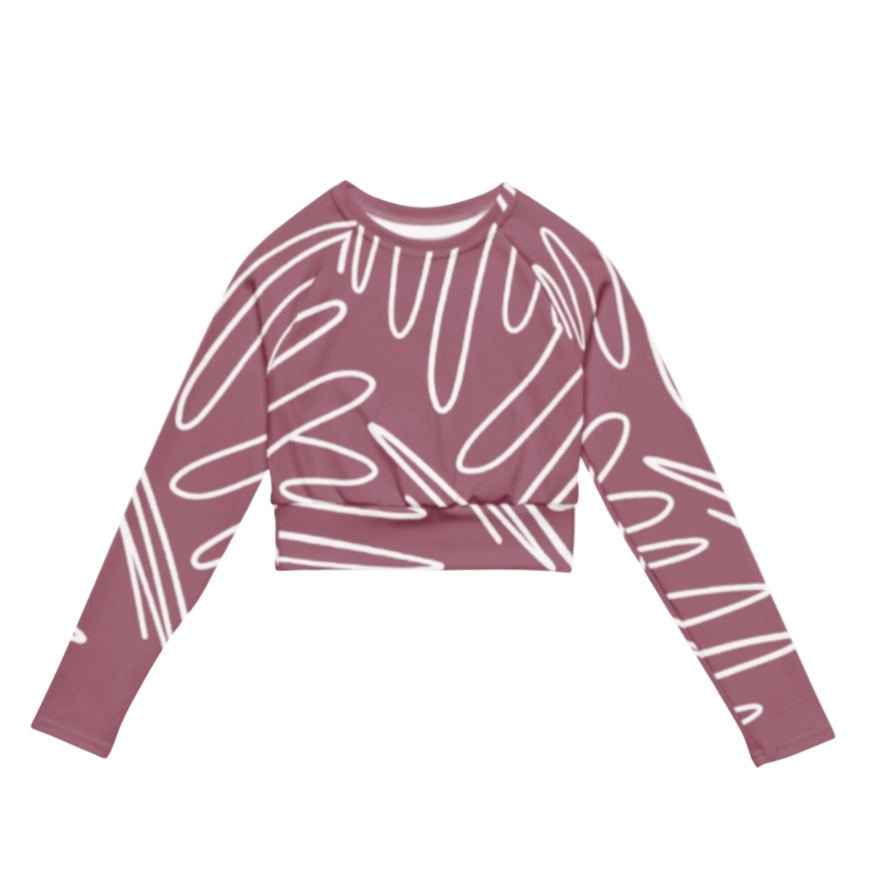 Recycled Long-Sleeve Crop Top