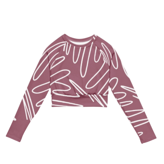 Recycled Long-Sleeve Crop Top