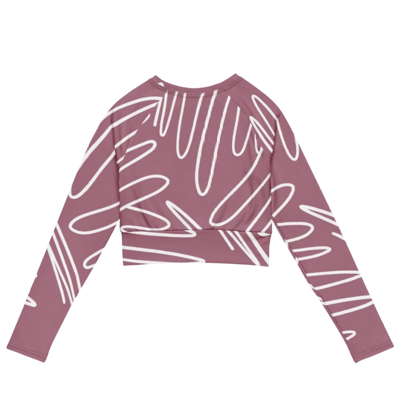 Recycled Long-Sleeve Crop Top